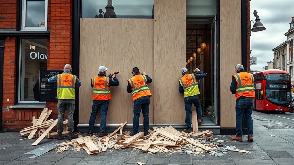 Boarding Up Security Barnes