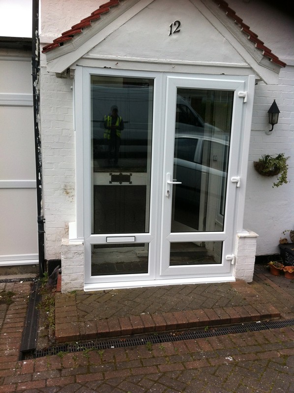 uPVC French doors fitted as front entrance in Barnes